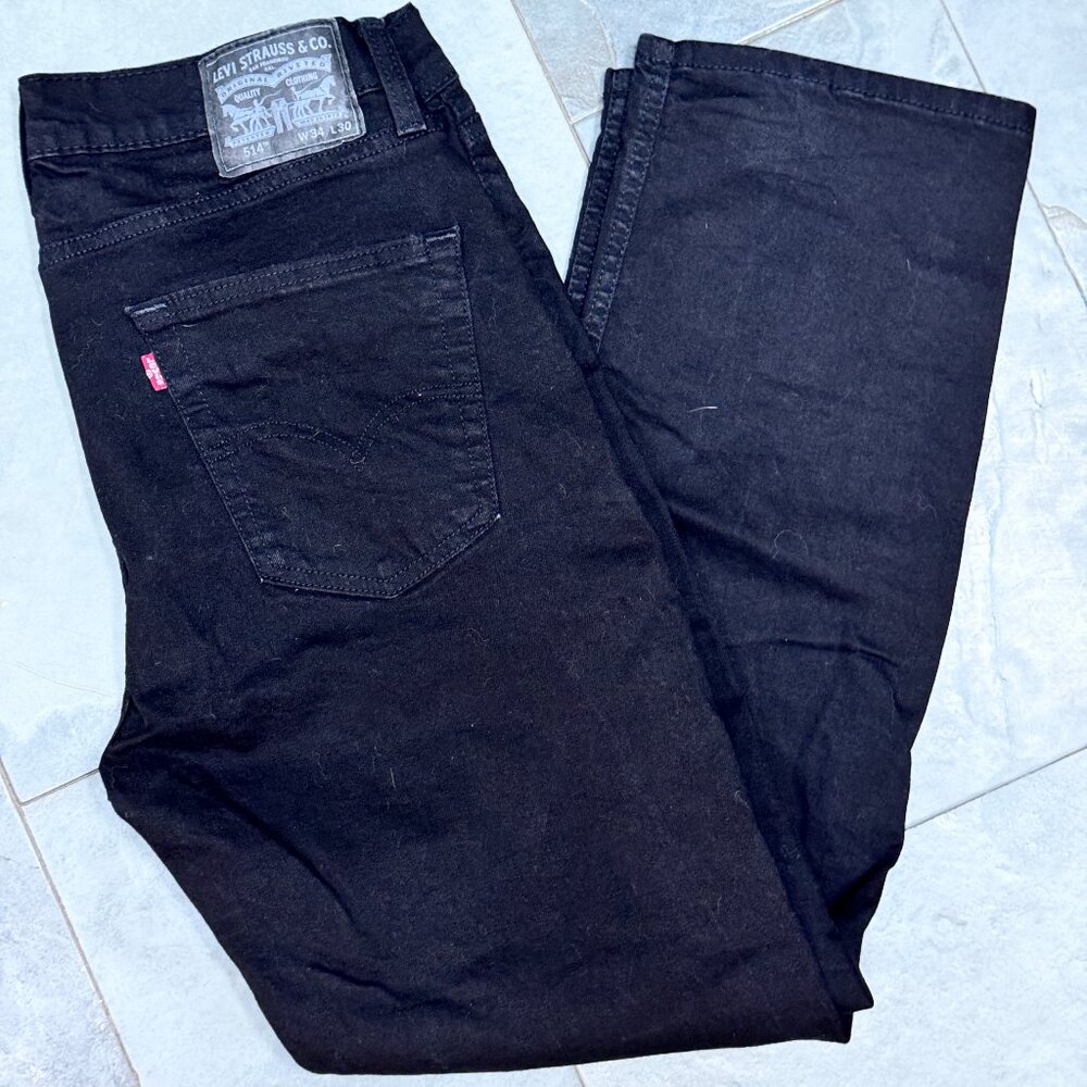 Men's Black 514 Levi's W34 L30
